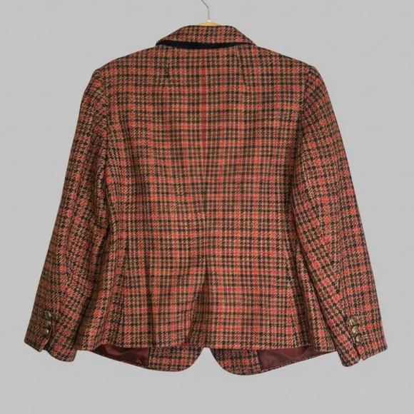 Talbots Aberdeen Wool Blend Plaid Blazer W 14WP Petite Plus Two-Button Jacket - Picture 2 of 8